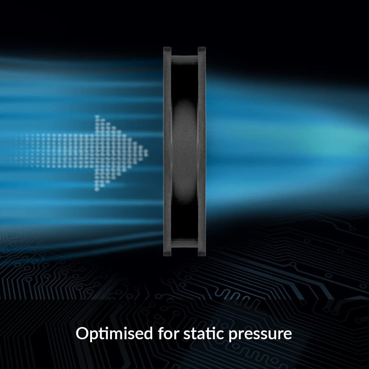 Arctic P14 Max 140mm High-Speed Case Fan PWM 4-Pin 2800RPM Optimised for Static Pressure 0dB Mode (Black) ACFAN00287A