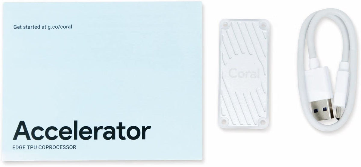 Google Coral USB Accelerator ML Accelerator, USB 3.0 Type-C, Debian Linux Compatible - G950-06809-01