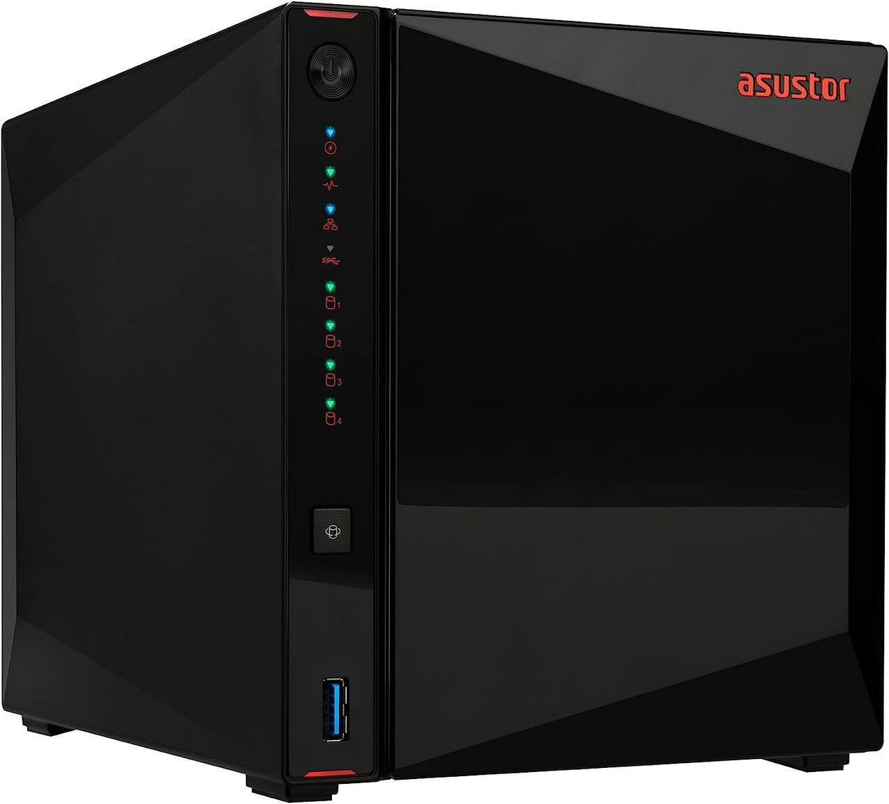 Asustor AS5404T Nimbustor 4 Gen2  4 Bay NAS,Quad-Core 2.0GHz CPU,Dual 2.5GbE Ports,4GB DDR4,4x M.2 SSD Slots (Diskless)