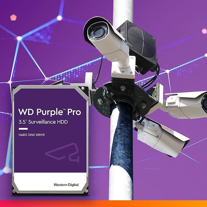 WD Purple 12TB Pro Surveillance Internal Hard Drive - WD122PURP