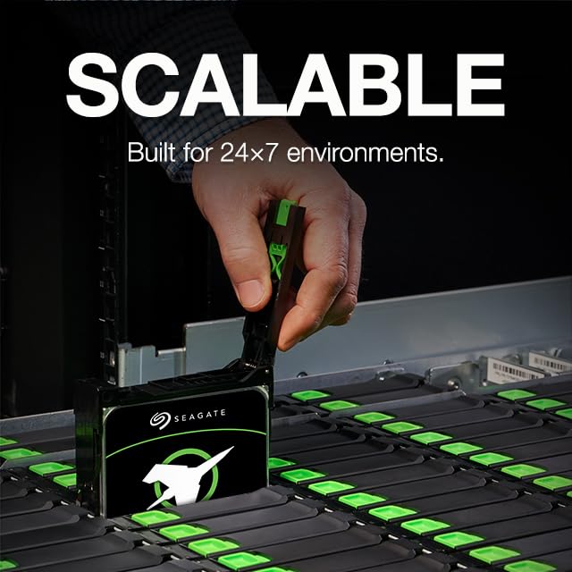 Seagate Exos X24 24TB Enterprise Internal Hard Drive | SATA 6Gb/s | 7200 RPM | 512MB Cache | ST24000NM002H