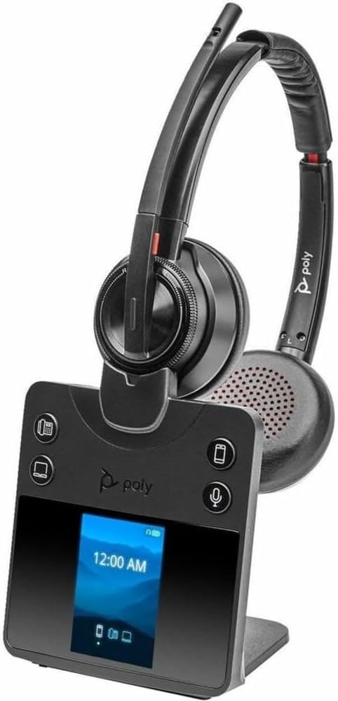 Poly Savi 8420 Office Stereo DECT Headset | Noise Cancelling | 1920-1930MHz | 8L7F2AA#ABA