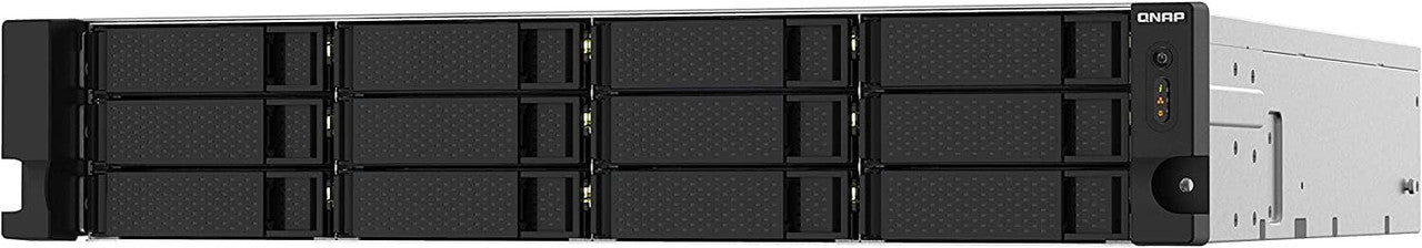 QNAP 2U 12-Bay ARM-based 2.5G &10G NAS, Quad Core 1.7GHz, 4GB DDR3 RAM, 2 x 10GbE SFP+, Redundant PSU TS-1232PXU-RP-4G-US