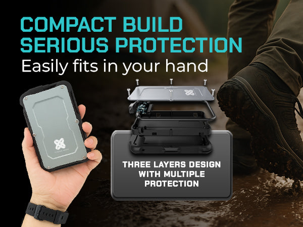 Titanium One Portable External SSD 500GB USB 3.2 Gen 2 IP66 Water/Dust/Shock Proof for PC Laptop Mac Android Game Console