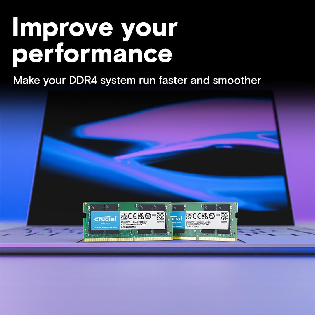 Crucial RAM 32GB DDR4 3200 MHz CL22 Laptop Memory