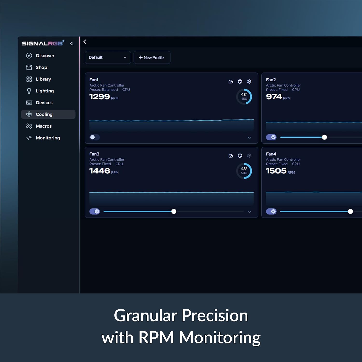ARCTIC 10-Port Fan Controller | Individual PWM Control | Windows & Linux Support | Magnetic Mount | ACFAN00351A