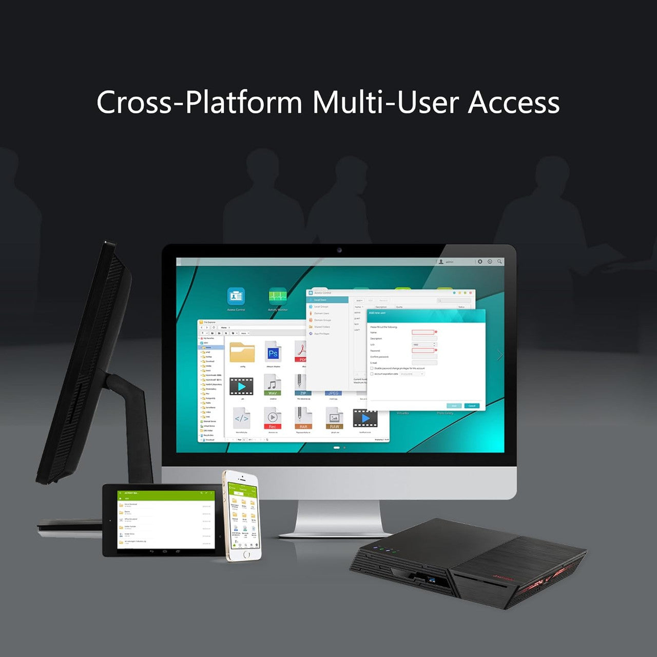 Asustor Flashstor 12 Pro Gen 2 FS6812X - 12 Bay All-SDD NAS Storage, Quad-Core 2.3GHz CPU, Dual USB 4 Ports, Dual 10GbE Port, 16GB ECC RAM DDR5,Network Attached Storage with 12 x 2TB NVMe SSD