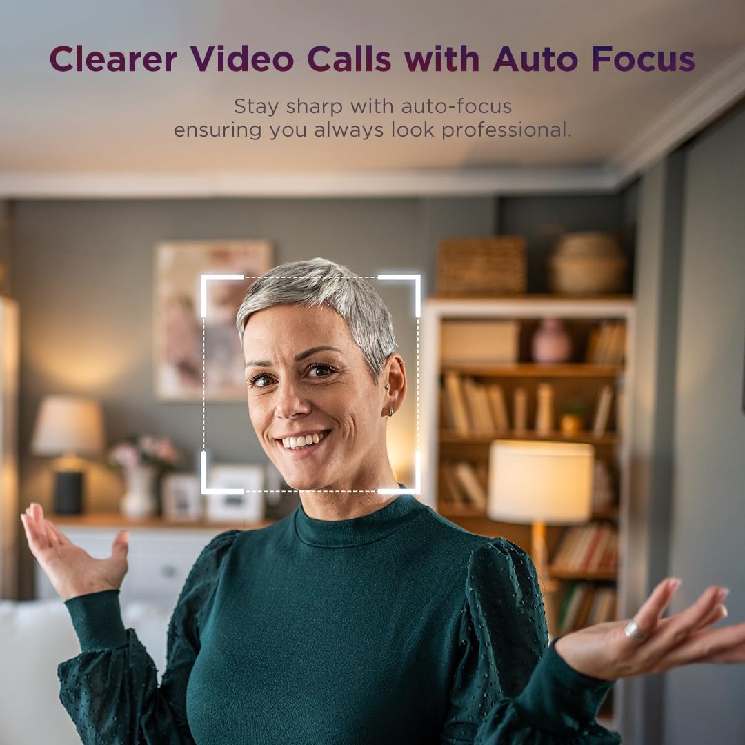 Lenovo FHD Webcam | 1080p Full HD | AI Dual Noise-Cancelling Microphones | Privacy Shutter | 4XC1Q44952