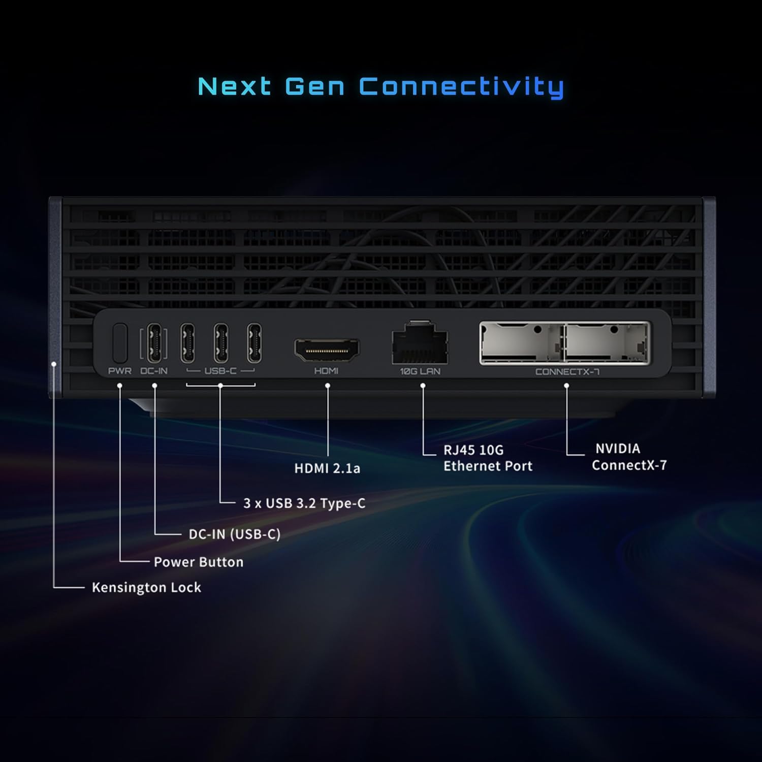 Gigabyte AI TOP ATOM Personal AI Supercomputer, NVIDIA GB10 Blackwell,128GB LPDDR5X, 4TB M2 SSD, DGX OS, (Black) - ATAGB10-9000