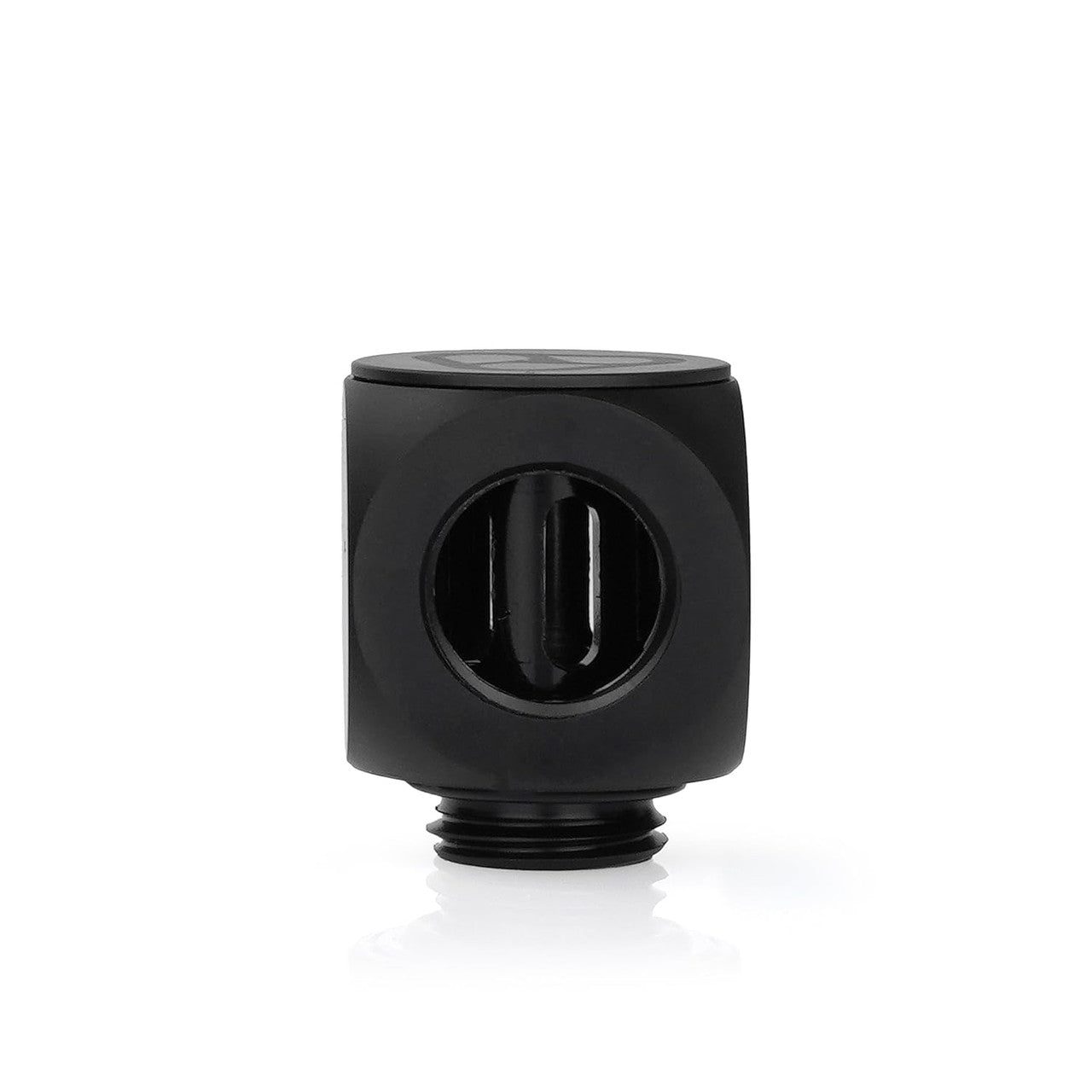 Thermal Grizzly DeltaMate Rotary T Fitting G1/4 Male + Dual Female Tee Connector for Custom PC Water Cooling - Black TG-DM-FIT-0004