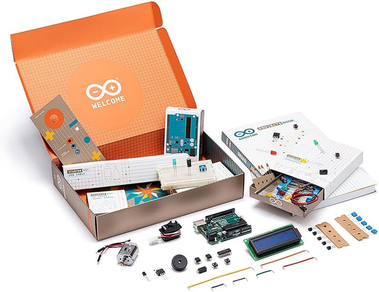 Arduino STARTER KIT EN 12 DIY Projects with All Necessary Electronic Components and Instructions K000007