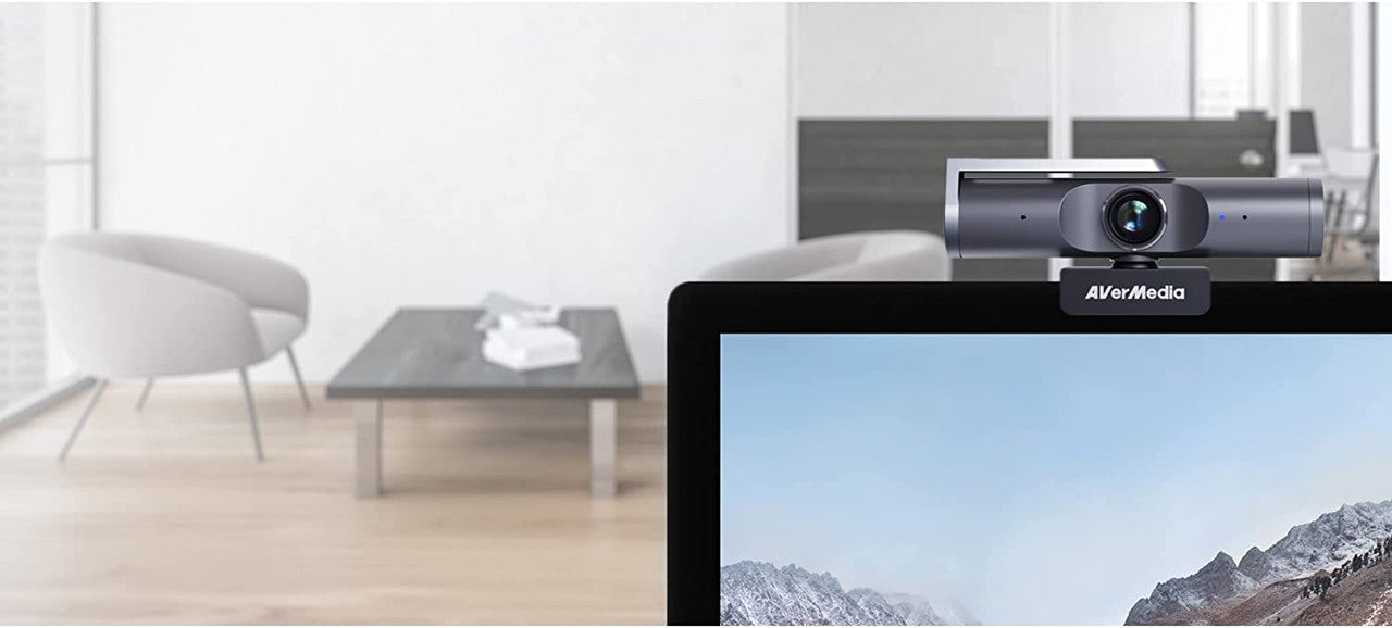 AVerMedia PW515 4K Ultra HD Autofocus Webcam with Microphone, High & Low Light Capabilities, 100 Wide FoV, PC/Mac