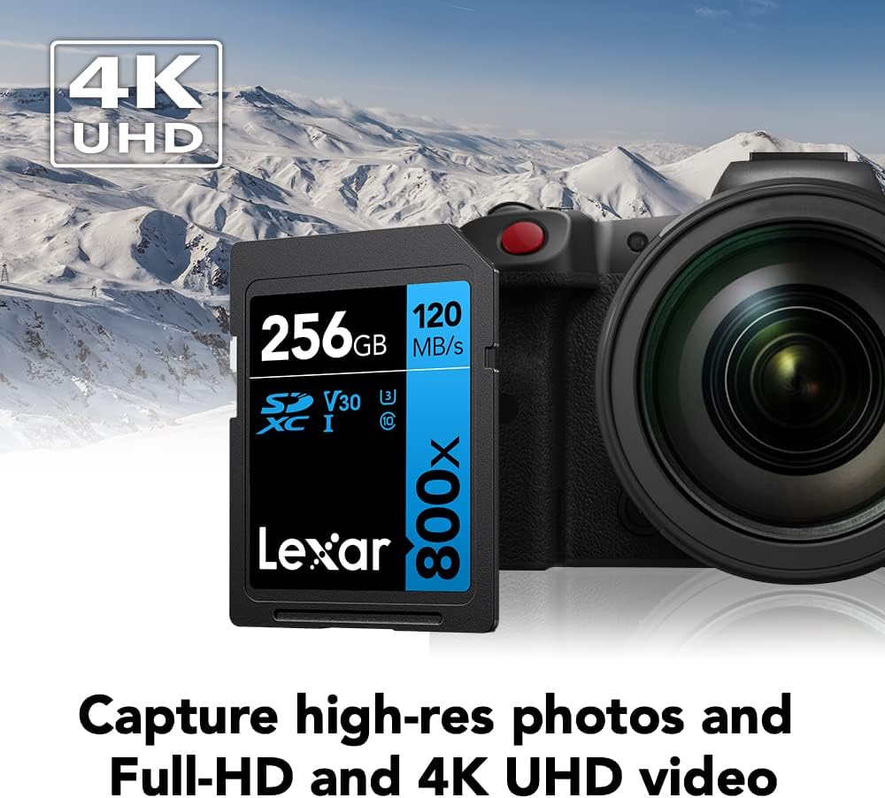 Lexar Professional 800x | 128GB SDXC UHS-I Memory Card | Up to 120MB/s | LSD0800128G-BNNNU