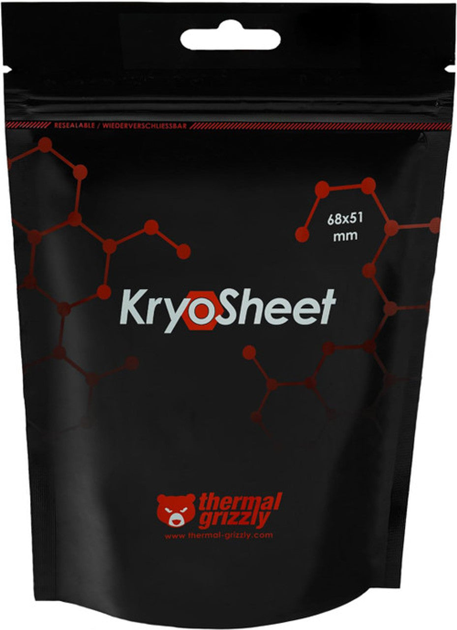 Thermal Grizzly KryoSheet (68x51x0.2mm) Ultra High Thermal Conductivity Graphene Thermal Pad TG-KS-68-51