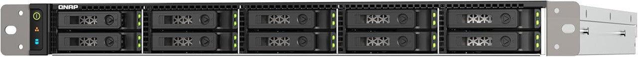 QNAP 10 Bay Dual-Processor 1U rackmount U.2/U.3 NVMe All-Flash NAS for Data Centers TS-h1090FU-7302P-256G-US