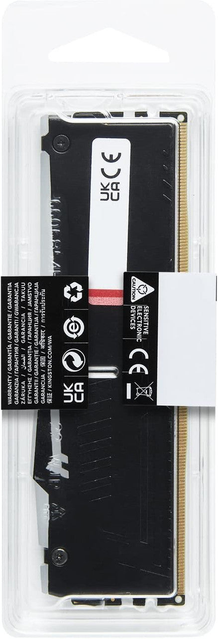 Kingston FURY Beast RGB 8GB DDR5 5200 CL40 UDIMM Desktop Memory - KF552C40BBA-8