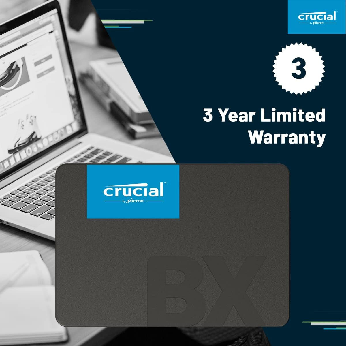 Easy to install and manage with Crucial's software, the BX500 is an ideal upgrade for users seeking a cost-effective performance boost.