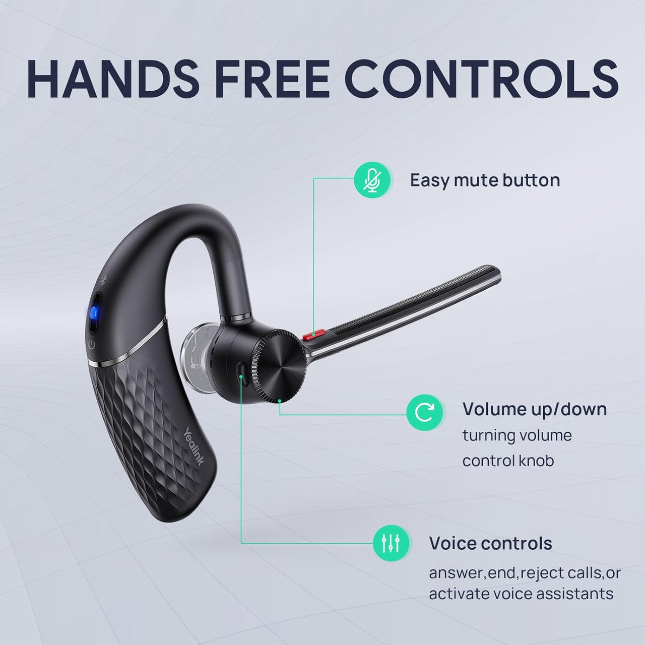 Yealink BH71 Pro Bluetooth Office Wireless Headset with Charging Case, Noise Canceling, Works with Teams,Zoom 1208652