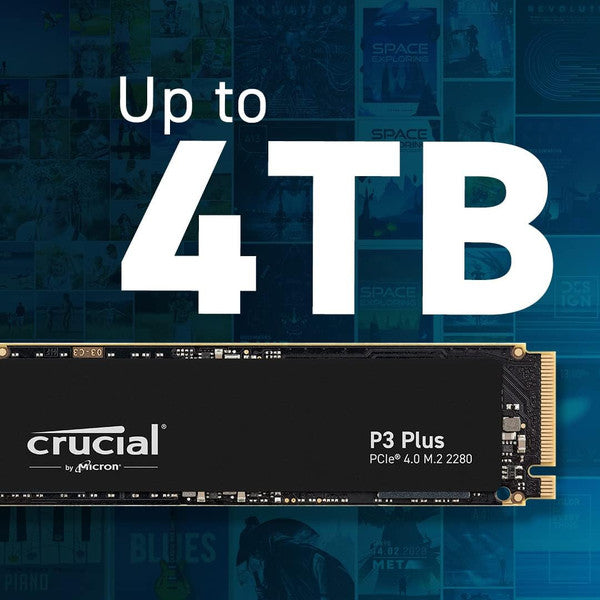Crucial P3 Plus 2TB PCIe Gen4 NVMe M.2 SSD | 5,000MB/s