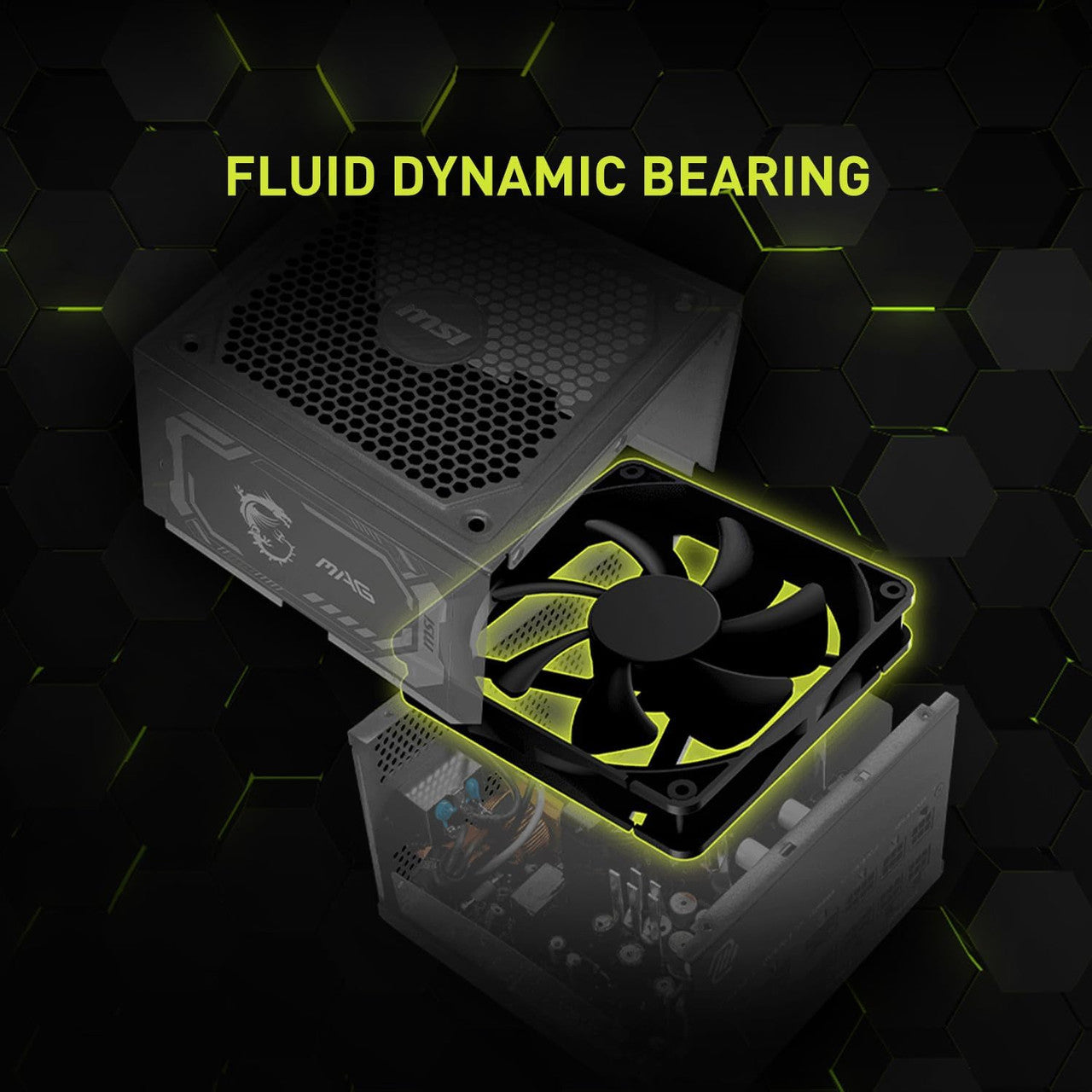 MSI PCIE 5 Gaming Power Supply 1000W 80 Plus Gold Certified, ATX