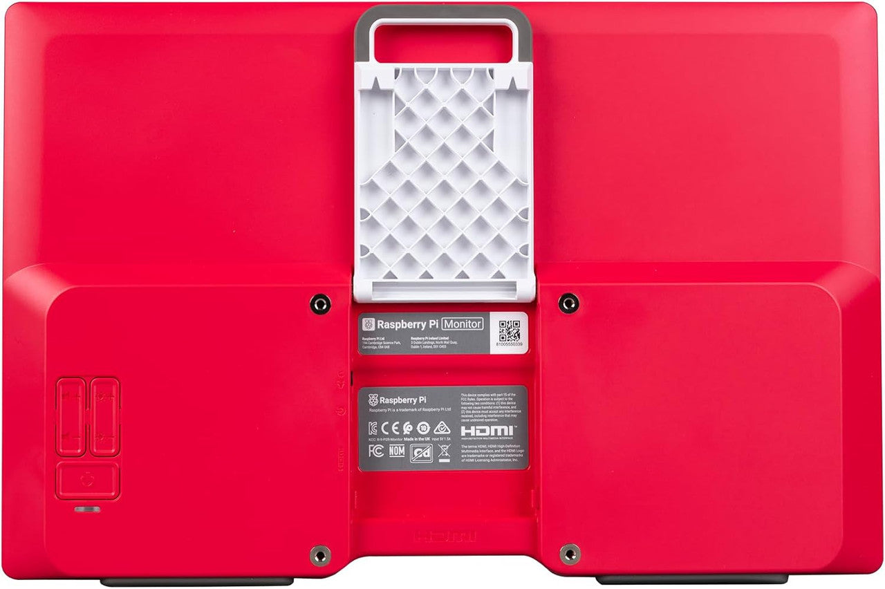 Raspberry Pi Monitor 15.6? Full HD Desktop Display, Versatile and Compact (Red/White) SC0940