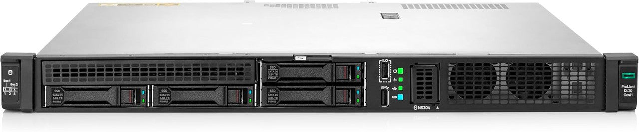 It includes 1x32GB DDR5 memory, 4 SFF drive bays, and an MR408i-o controller for flexible, high-performance storage management.