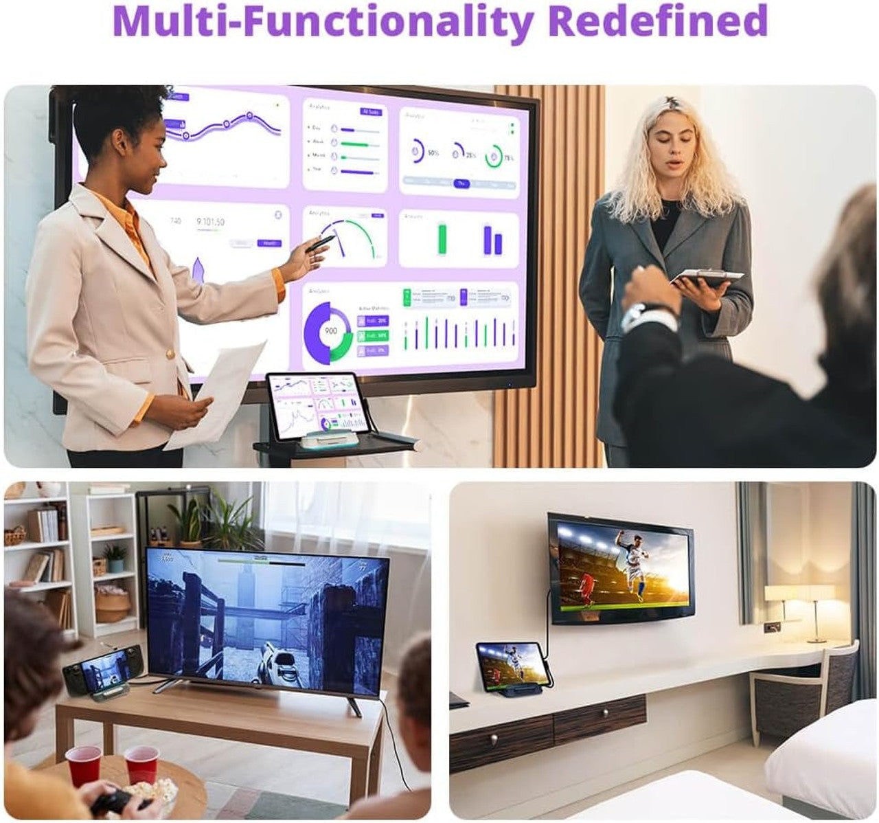 AverMedia X'TRA Go Capture Dock handheld records up to 4K 30 FPS or 1080p 120 FPS, HDMI (Black) GC515 Black