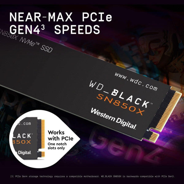 WD BLACK 4TB SN850X NVMe Internal SSD - WDS400T2X0E