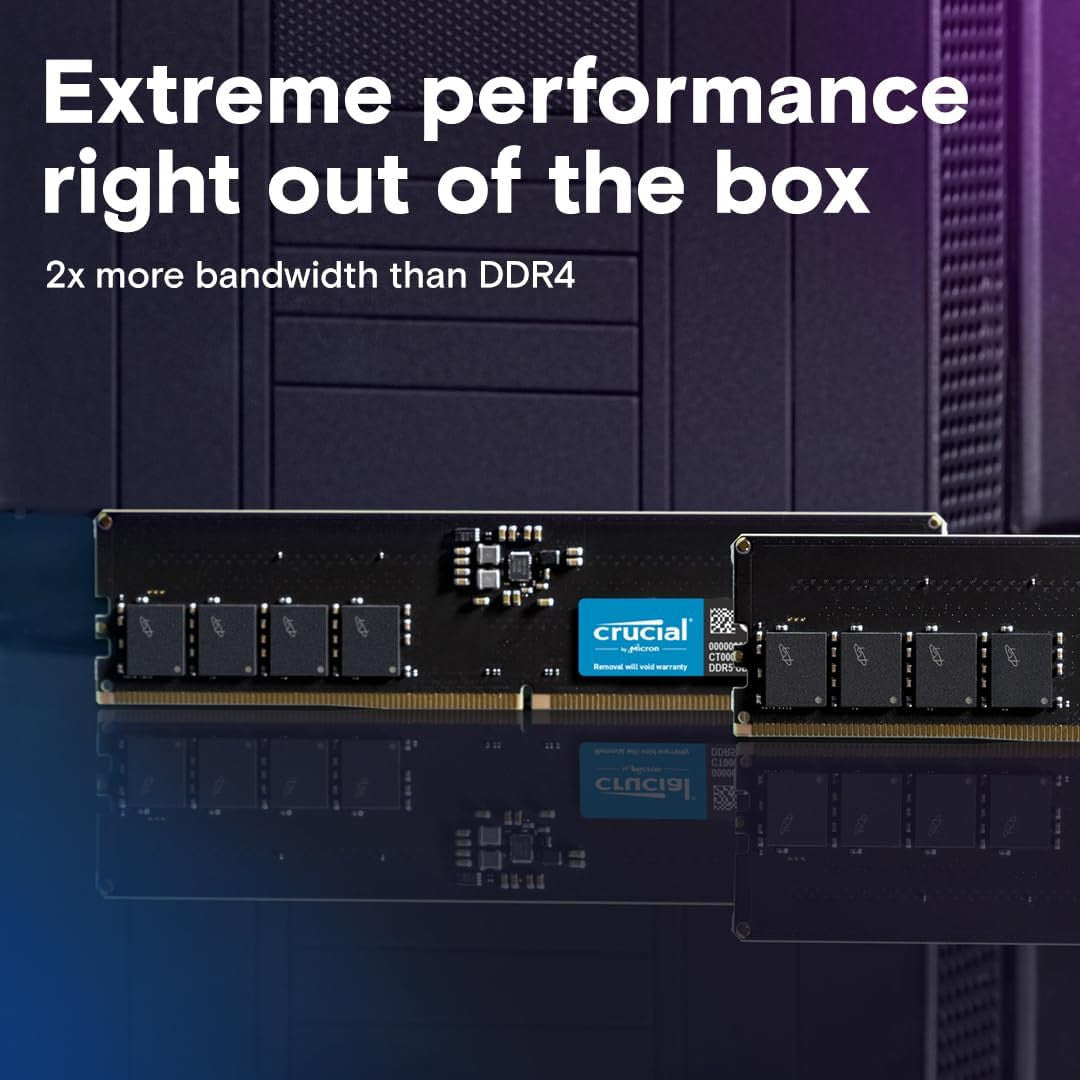 Crucial 32GB DDR5-5600 UDIMM 2×16GB Kit CT2K16G56C46U5 – AAAWave