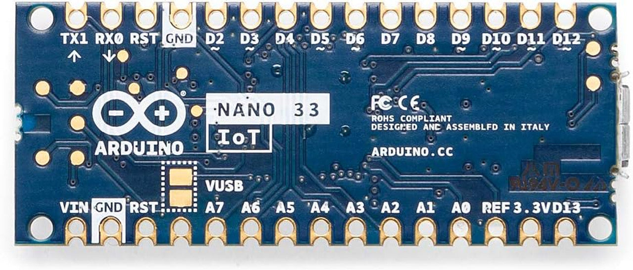 Arduino Nano 33 IoT without Headers WiFi & Bluetooth, 14 Digital I/O Pins, 6 Analog Inputs Development Board ABX00027