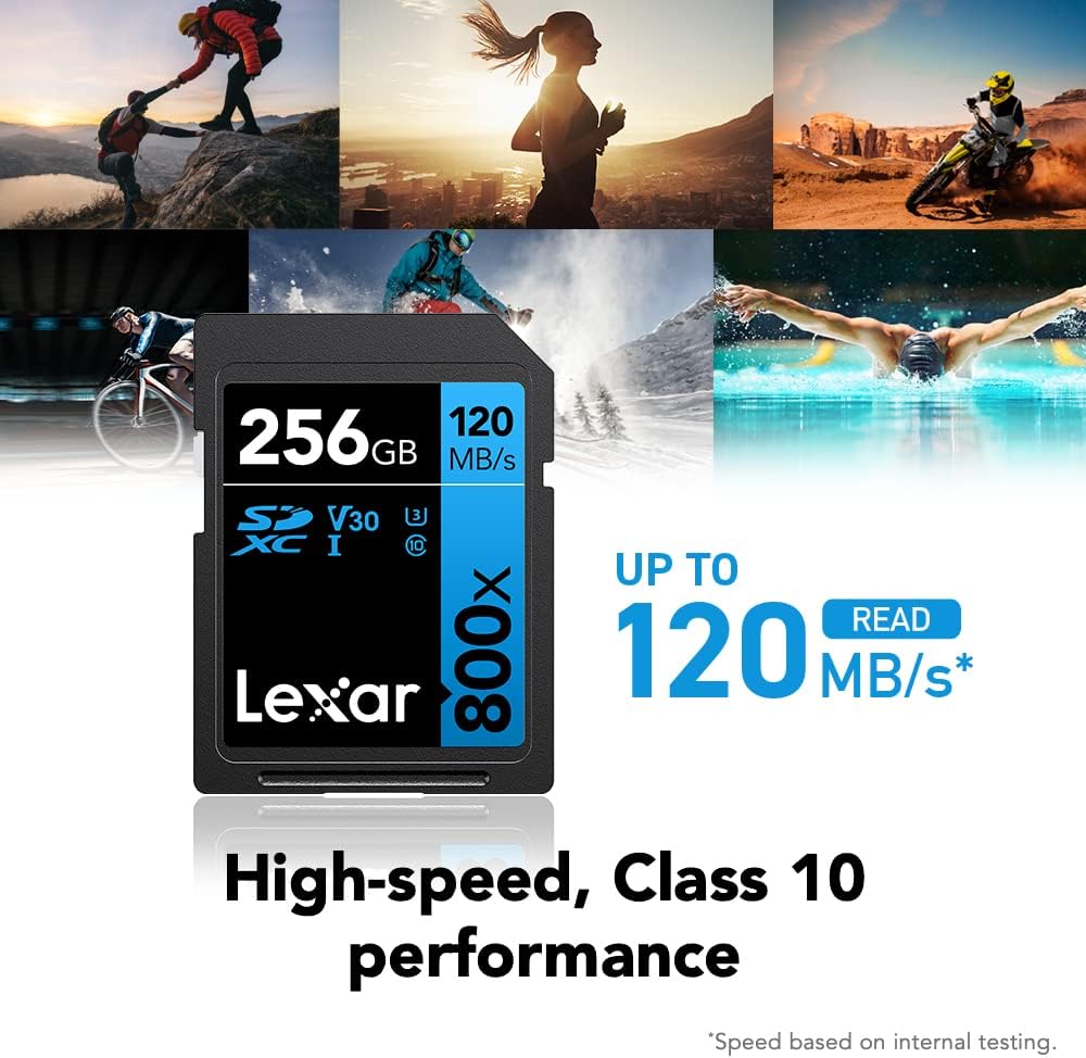 Lexar Professional 800x | 128GB SDXC UHS-I Memory Card | Up to 120MB/s | LSD0800128G-BNNNU