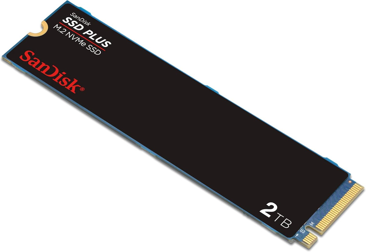 SanDisk SSD Plus M.2 NVMe SSD on a white background
