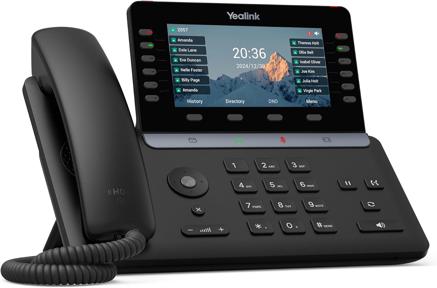 Yealink SIP-T85W Wi-Fi IP Phone | 16 SIP Accounts | 5.5" Color LCD | Dual-Port Gigabit Ethernet | 1301220