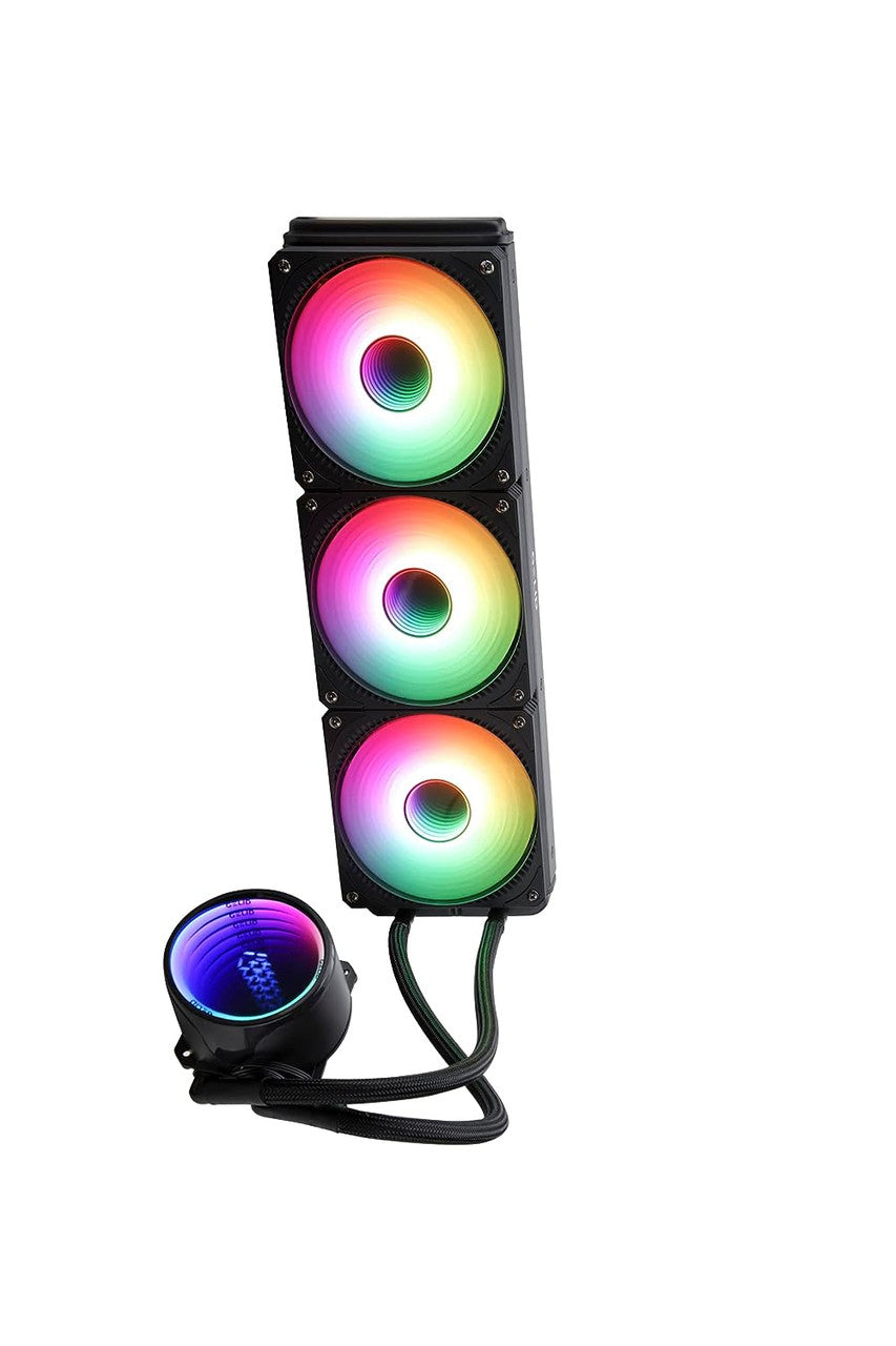Gelid Solutions 360mm Liquid CPU Cooler | 3x 120mm RGB Fans | 750-1800 RPM | AM5 & LGA1700 | CC-AIO-360-A