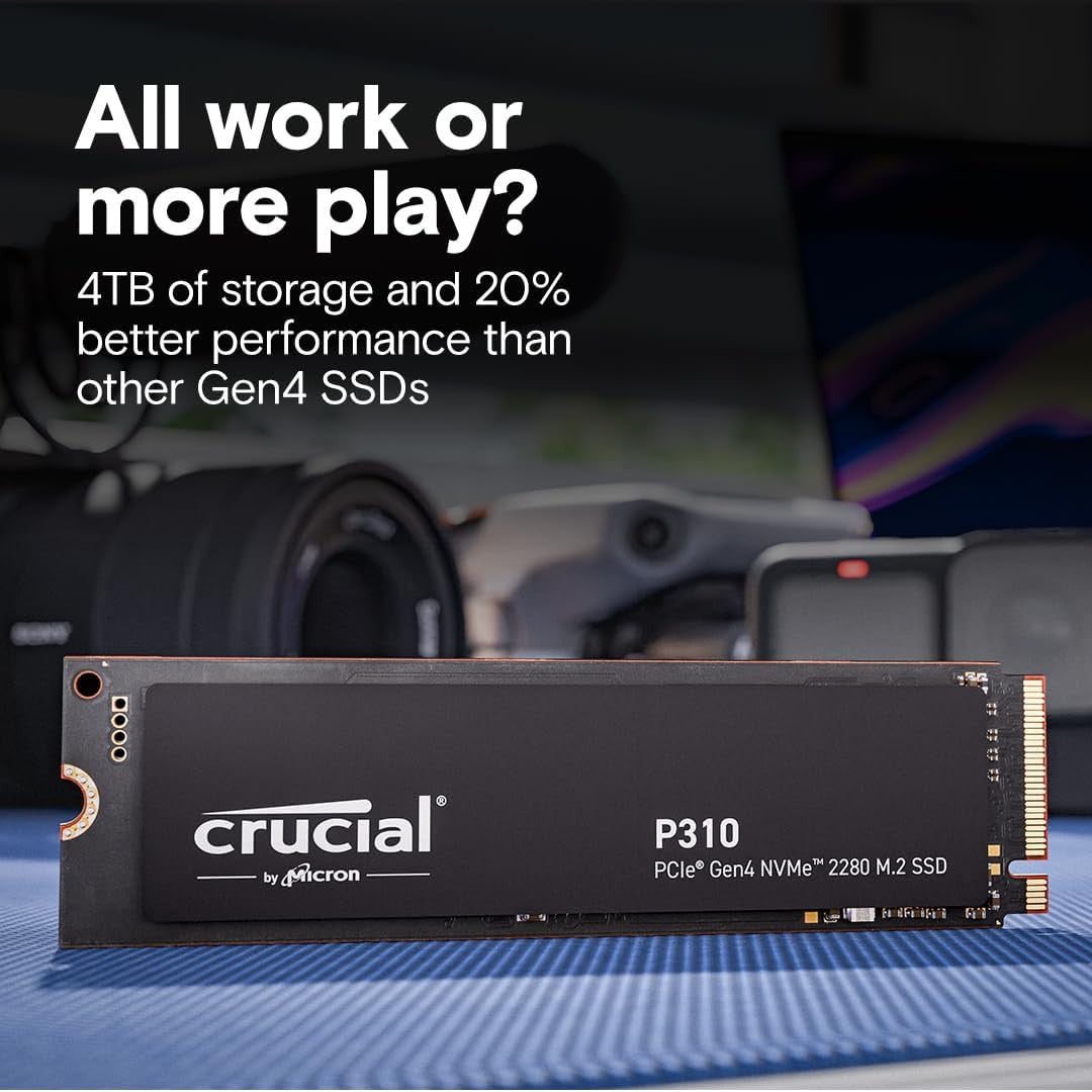 Crucial P310 M.2 2280 500GB PCI-Express 4.0x4 NVMe 3D NAND