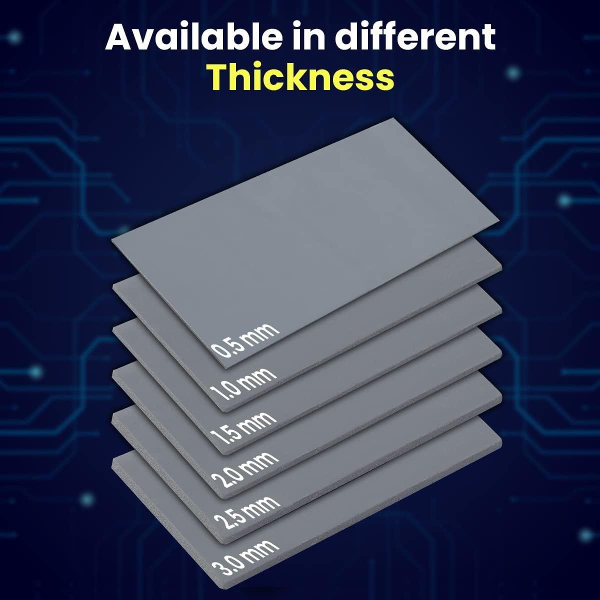 Gelid Solutions GP-Extreme Thermal Pad 80x40x2.5 Excellent Heat Conduction,Ideal Gap Filler Easy Installation TP-GP01-F
