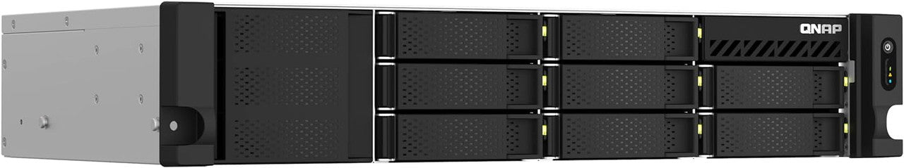 QNAP 2U 8-Bay short-depth rackmount NAS/iSCSI IP-SAN. AMD Ryzen V1500B 4C/8T, 4GB RAM,Redundant PSU TS-873AEU-RP-4G-US