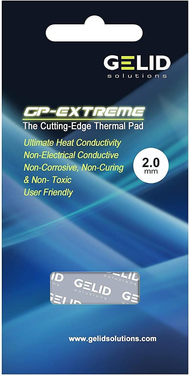 Gelid Solutions GP-Extreme 12W- Thermal Pad  80 x 40 x 3.0 mm Excellent Heat Conduction, Single Pack TP-GP01-E