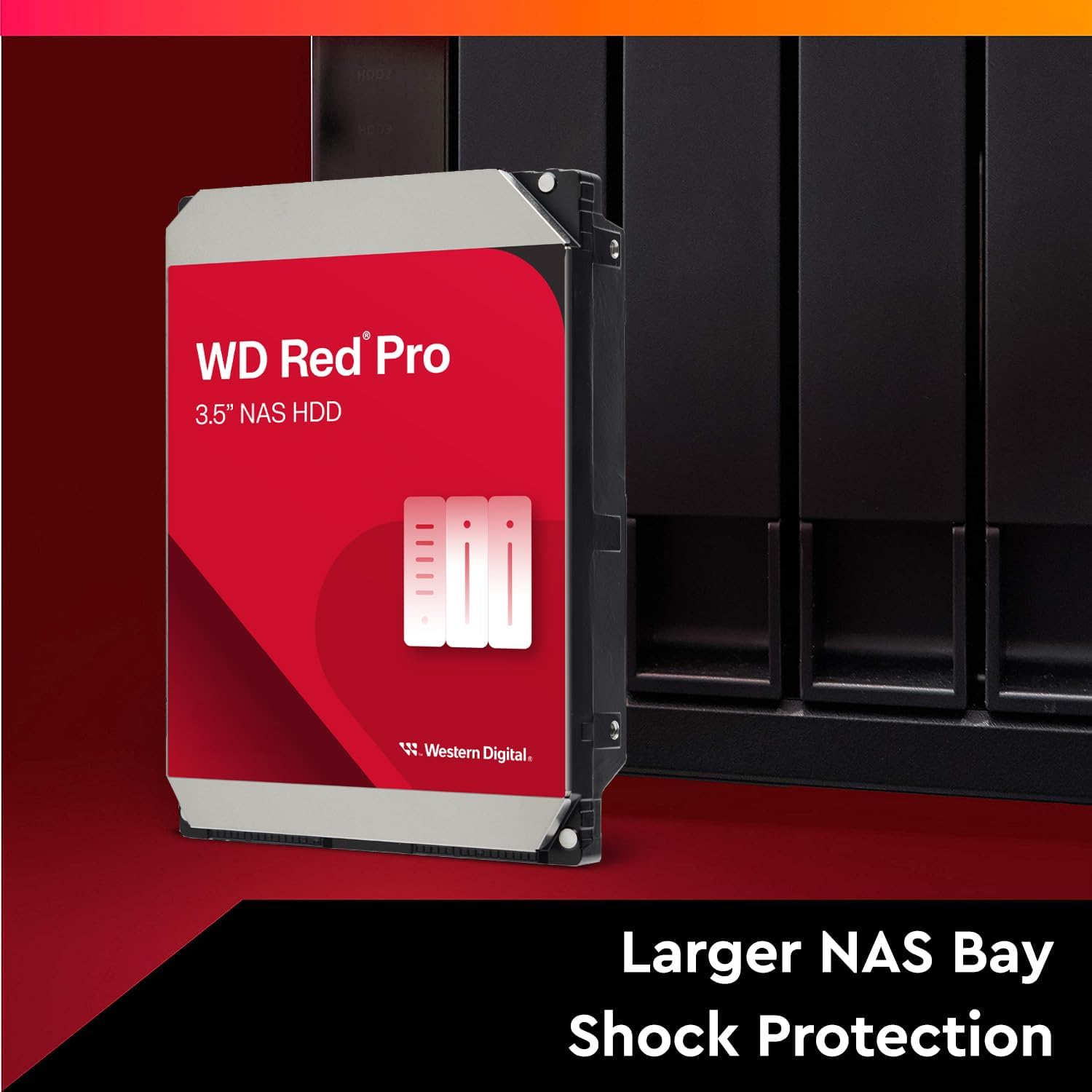 WD Red Pro 12TB NAS Internal Hard Drive | 7200 RPM | SATA 6Gb/s | CMR | WD122KFBX