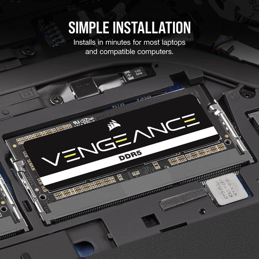 Corsair Vengeance 32GB DDR5 4800 CL40 SODIMM Laptop Memory