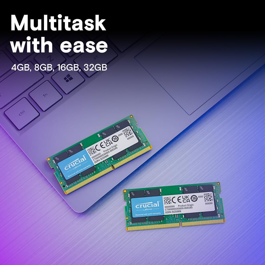 Crucial RAM 32GB DDR4 3200 MHz CL22 Laptop Memory