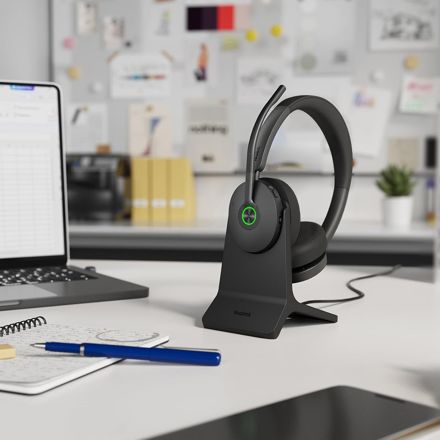 Yealink BHC74 Charging Stand | For BH74 & WH68 Hybrid Headsets | USB Charging Base | 1308146