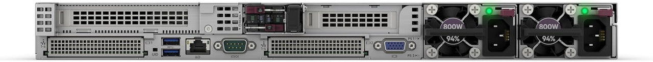 The server's compact 1U form factor is designed for efficient space utilization, making it ideal for data centers with limited rack space.