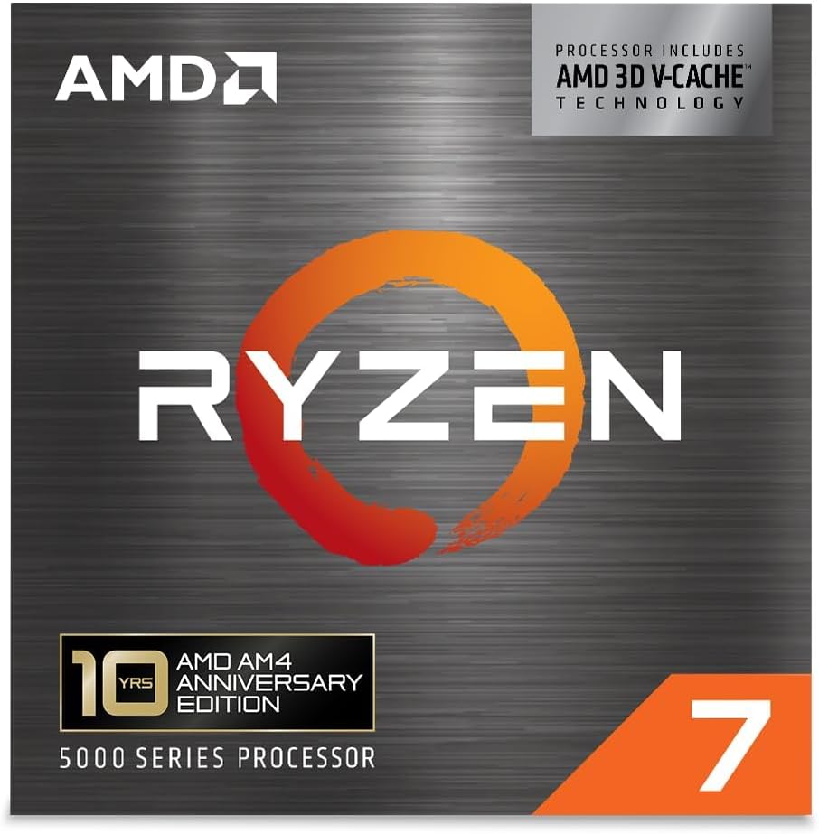 AMD Ryzen 7 5800X3D 8-Core Desktop CPU | 16-Thread | Up to 4.5GHz | 105W | 96MB | 100-100000651POF