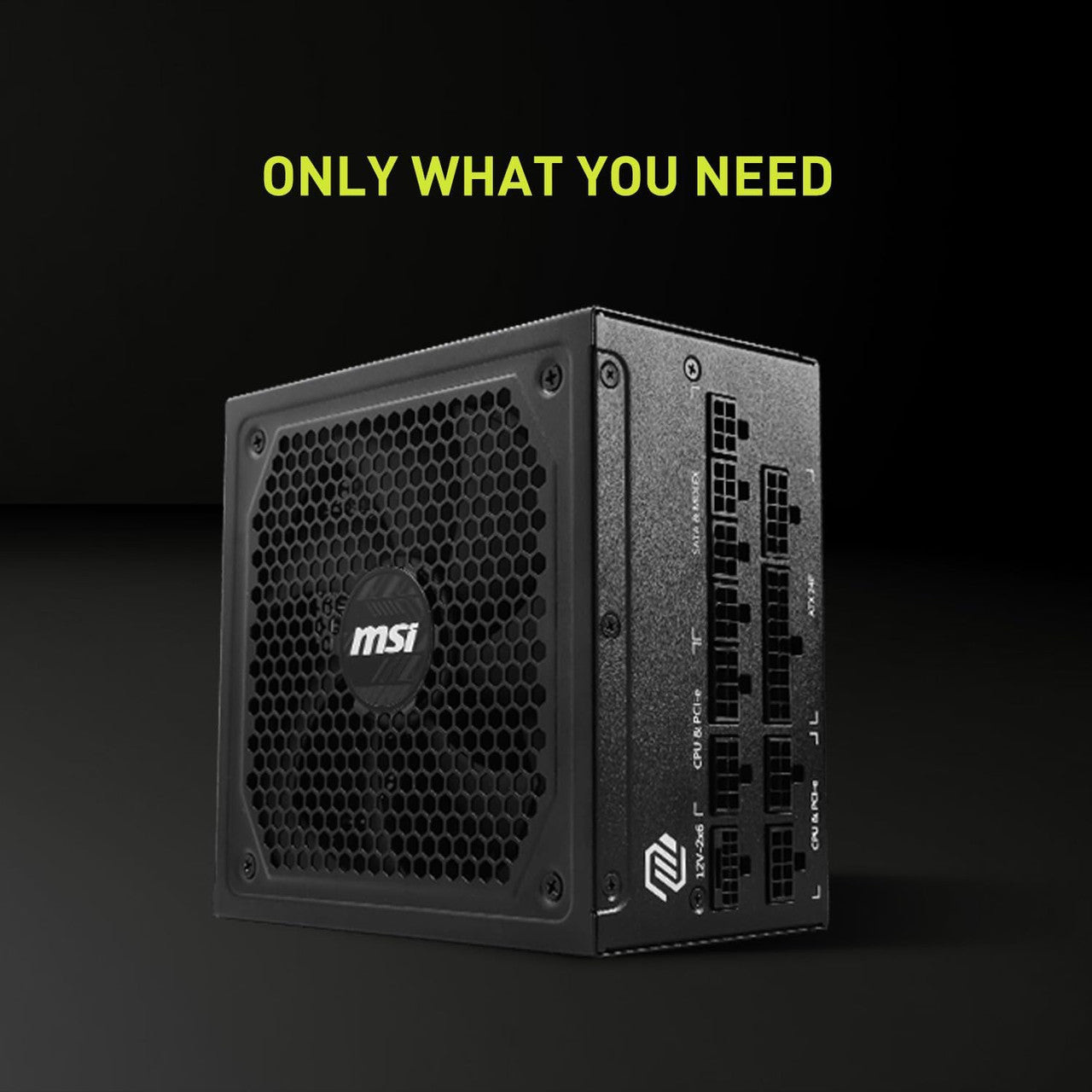 MSI PCIE 5 Gaming Power Supply 1000W 80 Plus Gold Certified, ATX 3.1 & PCIE 5.1 Ready, Full Modular, ATX PSU MAG-A1000L