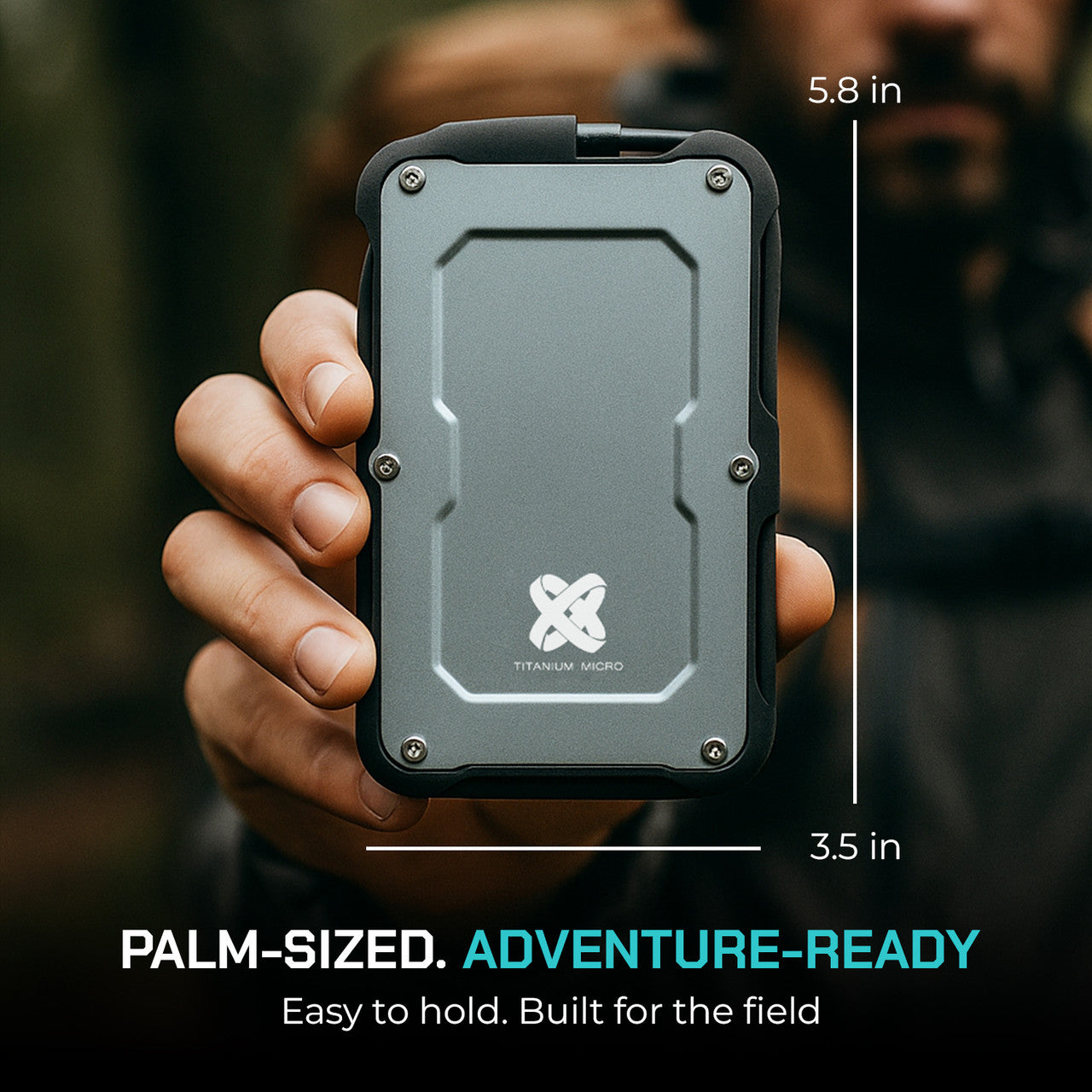 Titanium One Portable External SSD 4TB USB 3.2 Gen 2 IP66 Water/Dust/Shock Proof for PC Laptop Mac Android Game Console