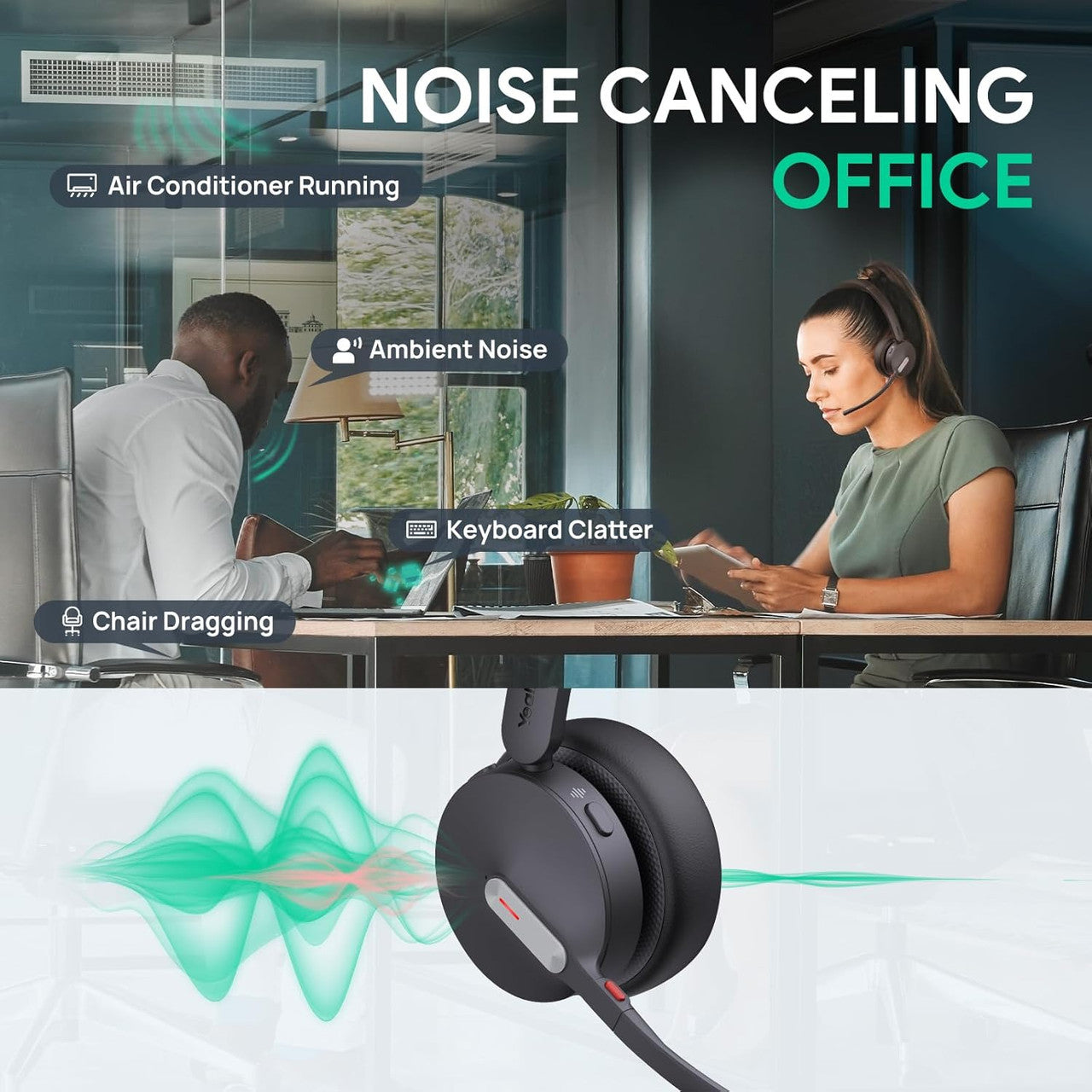 Equipped with a noise-canceling microphone, it ensures crystal-clear communication in any environment.