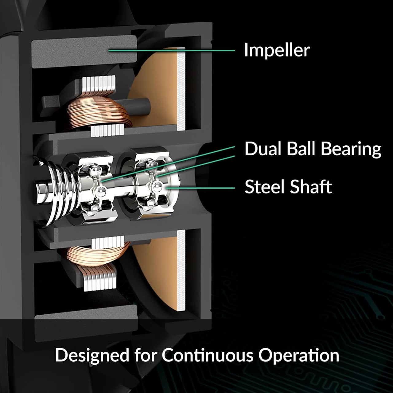 Arctic S8038-10K 80 mm | 10000 rpm | PWM controlled 4-Pin Server Fan (Black) - ACFAN00279A