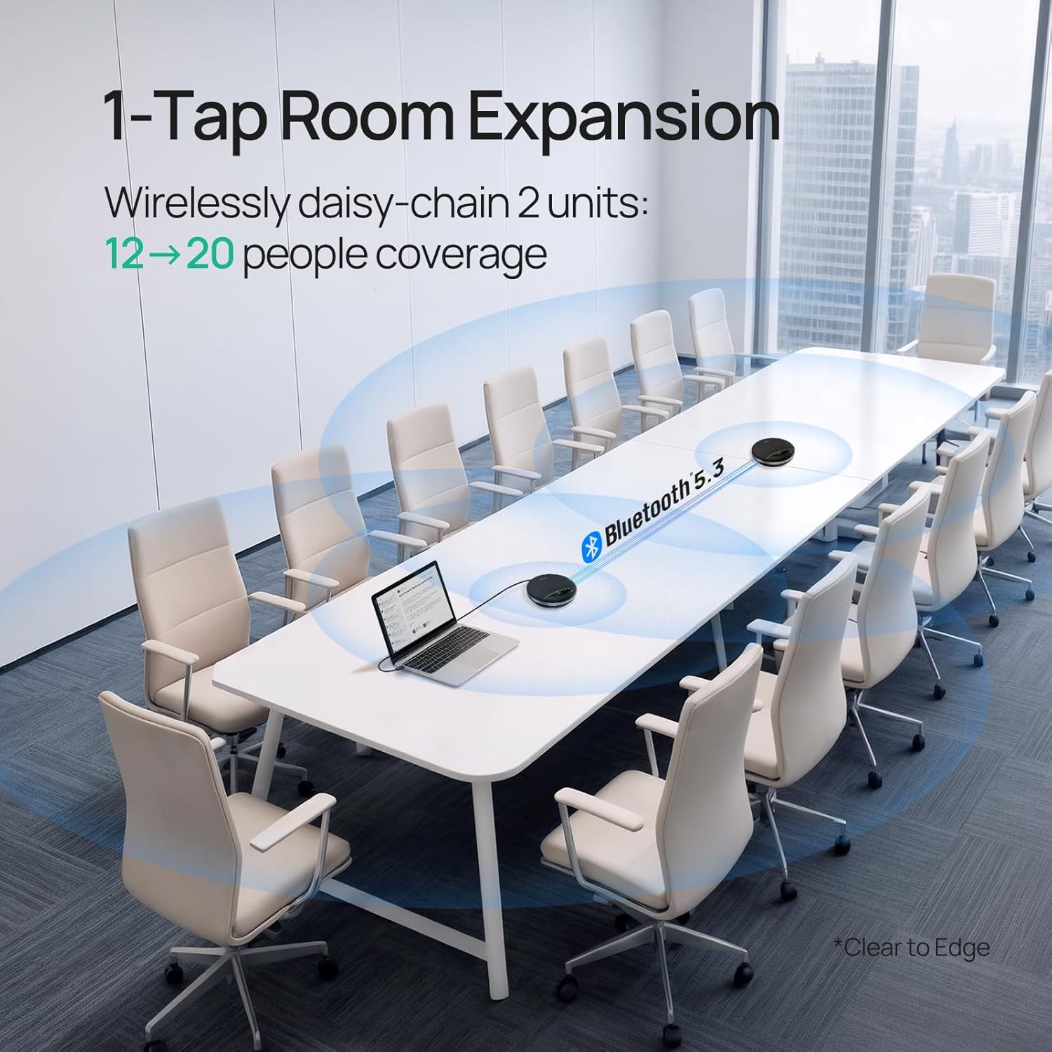 Yealink SP96 USB Speakerphone | USB-C/A Connectivity | HD Audio | Plug-and-Play | 1308171