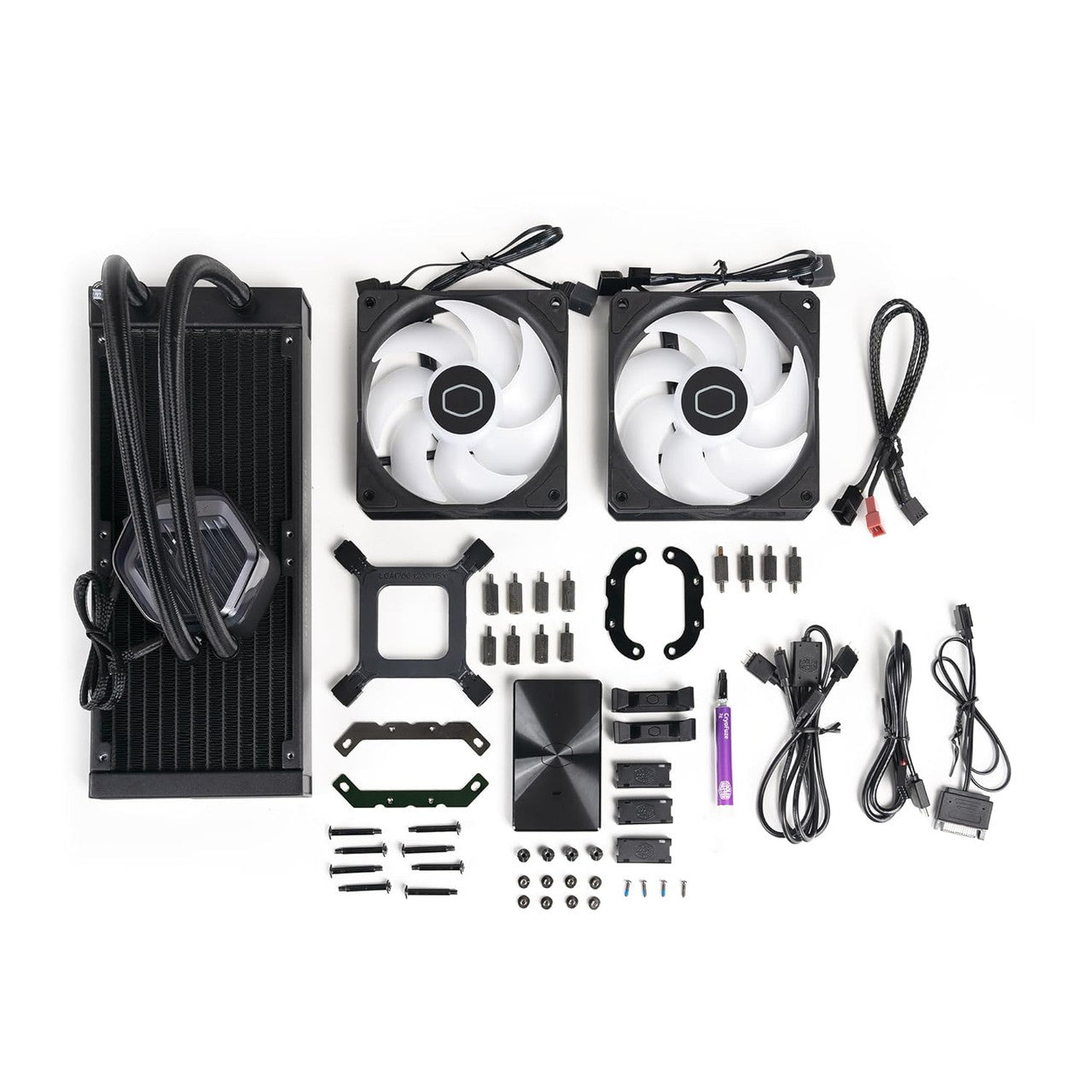 Cooler Master MasterLiquid 240 Atmos ARGB Close-Loop 120mm 4-Pin PWM 2500RPM AIO Liquid Cooler - Black MLX-D24M-A25PZ-R1